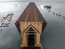 An abandoned Ore Dock in Marquette MI Closed in the s due to poor market conditions