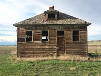 An abandoned schoolhouse in Wyoming
