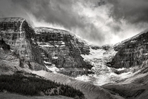 An Ansel Adams inspired shot of the Columbia Icefield in Jasper 