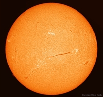 An Extremely Long Filament on the Sun 