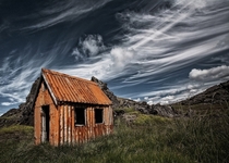 An old abandoned cabin in the countryside of Iceland  by orsteinn H Ingibergsson