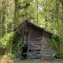 An old shed on the side of NC- RaleighDurham NC