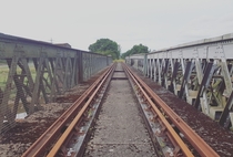 An old train track in Devon UK 