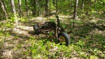 An old trike found in the middle of nowhere while sampling remote surface water locations