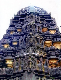 Ancient Hindu temple in Ballagavi India built in the th century
