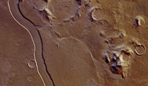 Ancient riverbed on Mars