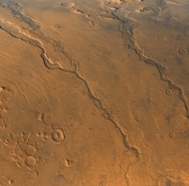 Ancient riverbeds from when water once flowed on Mars