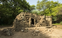 Ancient temple near Lonar Crater Lake Maharashtra India