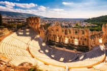 Ancient theatre - Odeon Of Herodes Atticus  Athens Greece - Photo Nico Trinkhaus