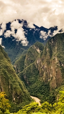 Andes mountains of Peru near Machu Picchu 