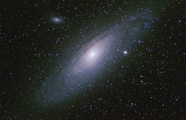 Andromeda M which is  million light years away Equipment mm apochromatic refractor captured with   second exposures 