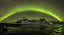 Andromeda some aurora amp the winter Milky Way over the Vestrahorn  x