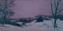 Another new snowy landscape had fun working with the violet tones 