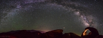 Anyone else getting excited for the upcoming Milky Way season Panorama shot at Alabama Hills California 