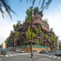 Apartment building in Turin holds  trees