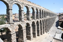 Aqueduct of Segovia is one of the most important and best preserved relics of the Roman presence in the Iberian Peninsula - Spain 
