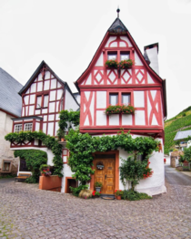 Architecture at Ediger-Eller which is a collective municipality in Rhineland-Palatinate Germany