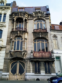 Art Nouveau facade in Roubaix France