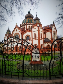 Art Nouveau synagogue in Subotica Serbia - nd largest in Europe