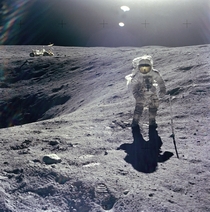 As a reminder of th Apollo  anniversary I always find space fascinating and pictures in space make me super happy but pictures of humans on the fucking moon is beyond what words can describe This is a feeling