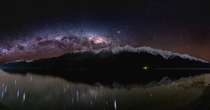 Astro panorama from Glenorchy NZ 