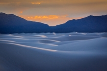 At sunset the white sands take on color and you feel like youre on a different planet - White Sands National Monument New Mexico USA 