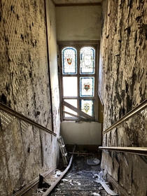 At the start of the year I visited a beautiful abandoned mansion on the outskirts of London It has sadly since been attacked by arsonists and is now just a shell More info in comments 