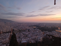 Athens Greece as seen from mount Lycabettus 