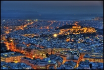 Athens Greece - by night 