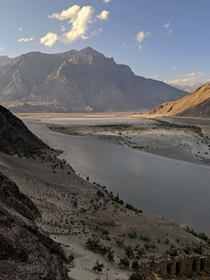 Atop Skardu Gilgit Baltistan Pakistan on a warm afternoon  x