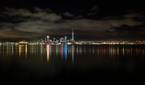 Auckland City looking pretty pretty last night  Auckland New Zealand 