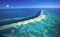 Australias Great Barrier Reef from amove 