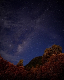 Autumn sky over Franz Josef New Zealand 