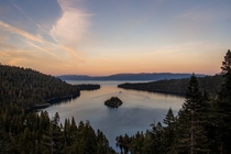 Autumn sunset at Lake Tahoe California  x