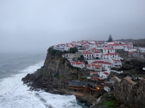 Azenhas do Mar Portugal on a rainy day 