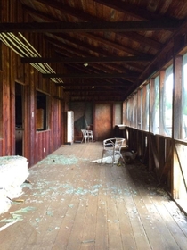 Back Porch of an Abandoned Farm House in Shingletown CA
