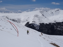 Backcountry skiing on Berthoud Pass Colorado today  May  