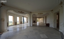 Ballroom in an abandoned palace Spain