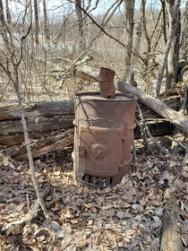 Barrel Stove Found In Forest