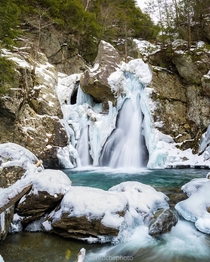 Bash Bish Falls under a fresh coat of ice 
