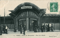 Bastille Metro Station Paris  Designer Hector Guimard 