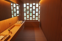 Bathroom in Kengo Kumas x Forest in Tokyo