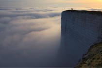 Beachy Head Chalk Cliff in Southern England nicknamed Edge of the World 
