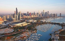 Beautiful Aerial Photograph of Chicago 