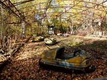 Beautiful autumn day in Pripyat Chernobyl Exclusion Zone
