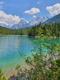 Beautiful lake Blindsee in Tirol Austria 