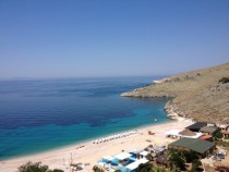 Beautiful little beach in albania 