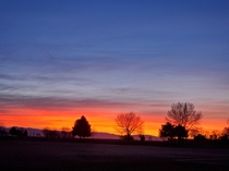 Beautiful sunrise in Caldwell Idaho