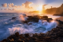 Beautiful sunrise in the Pacific Maui HI USA 