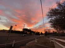 Beautiful sunset in Chatsworth Los Angeles California